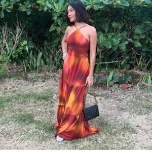 Zara Tie Dye Maxi Dress